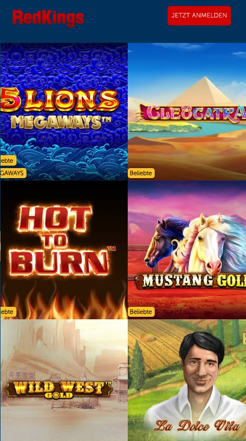 redkings mobile games page